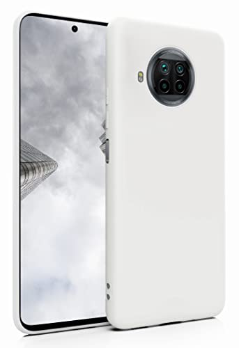 MyGadget Silikon Hülle für Xiaomi Mi 10T Lite - robuste Schutzhülle TPU Case Slim - Silikonhülle Back Cover - Ultra Kratzfest Handyhülle Backcover Matt Weiß von MyGadget