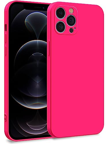 MyGadget Silikon Hülle kompatibel mit Apple iPhone 12 Pro Max - Zweilagige Handyhülle mit Kameraschutz - Cover mit Innenfutter & Silikon außen - Pink von MyGadget