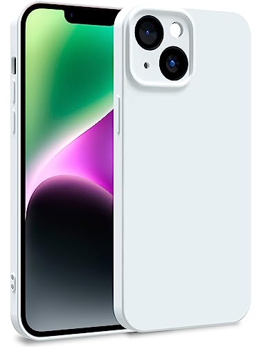 MyGadget Silikon Hülle kompatibel mit Apple iPhone 14 - Zweilagige Handyhülle mit Kameraschutz - Cover mit Innenfutter & Silikon außen - Weiß von MyGadget