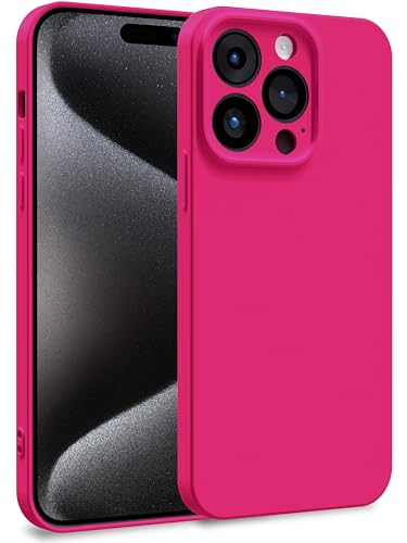 MyGadget Silikon Hülle kompatibel mit Apple iPhone 15 Pro - Zweilagige Handyhülle mit Kameraschutz - Cover mit Innenfutter & Silikon außen - Pink von MyGadget