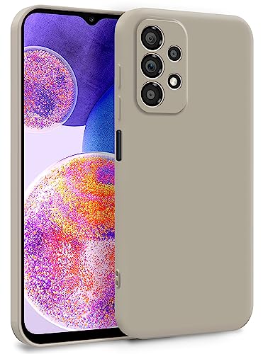 MyGadget Silikon Hülle kompatibel mit Samsung Galaxy A23 5G - Zweilagige Handyhülle mit Kameraschutz - Cover mit Innenfutter & Silikon außen - Grau von MyGadget