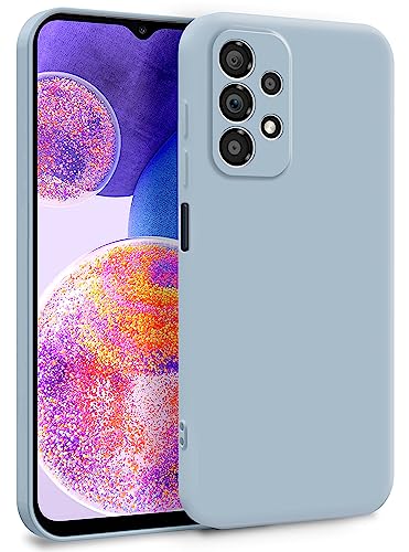 MyGadget Silikon Hülle kompatibel mit Samsung Galaxy A23 5G - Zweilagige Handyhülle mit Kameraschutz - Cover mit Innenfutter & Silikon außen - Hell Blau von MyGadget