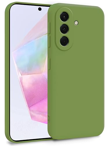 MyGadget Silikon Hülle kompatibel mit Samsung Galaxy A36 5G - Zweilagige Handyhülle mit Kameraschutz - Cover mit Innenfutter & Silikon außen - Grün von MyGadget