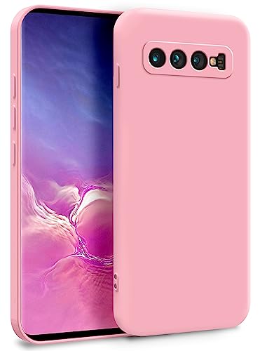 MyGadget Silikon Hülle kompatibel mit Samsung Galaxy S10 Plus - Zweilagige Handyhülle mit Kameraschutz - Cover mit Innenfutter & Silikon außen - Rosa von MyGadget