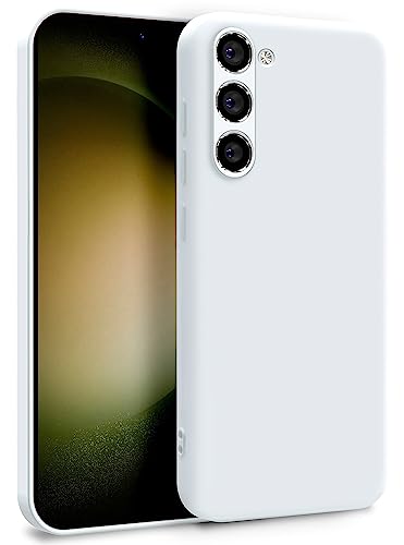 MyGadget Silikon Hülle kompatibel mit Samsung Galaxy S23 - Zweilagige Handyhülle mit Kameraschutz - Cover mit Innenfutter & Silikon außen - Weiß von MyGadget