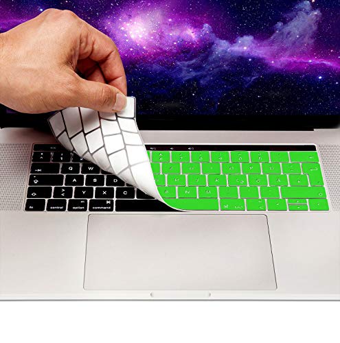 MyGadget Tastaturschutz QWERTZ für Apple MacBook Pro 13 & 15 Zoll (ab 2016 bis 2020 - Touchbar) - Folie für deutsche Tastatur - Keyboard Cover - Grün von MyGadget