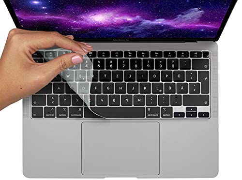 MyGadget Tastaturschutz für Apple MacBook Air 13 Zoll (ab 2020 M1 Chip) - Folie für EU Tastatur - Keyboard Cover - Transparent von MyGadget