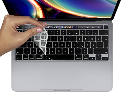 MyGadget Tastaturschutz für Apple MacBook Pro 13 Zoll [ ab 2020] & 16 Zoll [ 2019-2020] - Folie für EU Tastatur - Keyboard Cover - Transparent von MyGadget