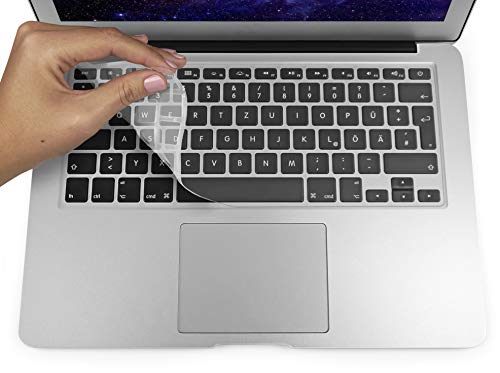 MyGadget Tastaturschutz für Apple MacBook Pro Retina 13 & 15 Zoll (bis 2016) | Air 13 Zoll (bis 2018) - Folie für EU Tastatur - Transparent von MyGadget