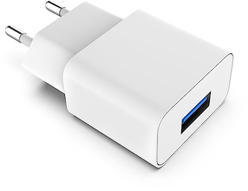 MyGadget Universal Ladegerät USB - Ladestecker Adapter (5V | 2A) - Netzteil kompatibel mit u.a. Apple iPhone 15 Plus 14 Pro Max 13 Mini Samsung S24 - Weiß von MyGadget