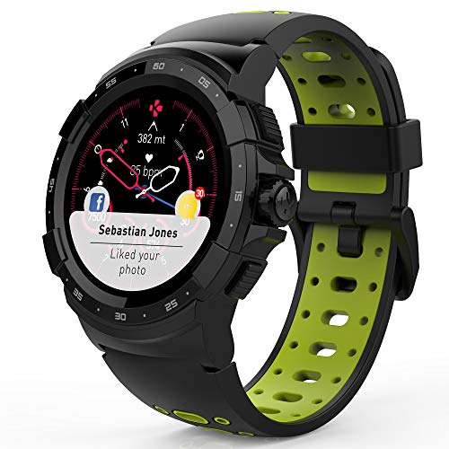 MyKronoz KRONOZ ZESPORT2 – Die Smartwatch GPS Multisport vereint Ihre täglichen Abenteuer – Schwarz Grau von MyKronoz