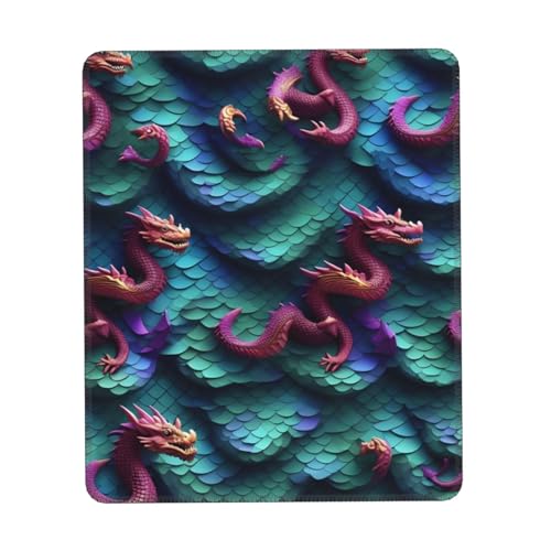 3D Magische Drachenschuppen Muster Druck Mauspad, Gaming Mauspad Computer-Mauspads für Laptop, Maus, 25 * 30 cm, Büro 25.9 * 22.5cm 3D Magische Drachenschuppen Muster Druck Mauspad, Gaming Mauspad Computer-Mauspads für Laptop, Maus, 25 * 30 cm, Büro 25.9 * 22.5cm von MyPiky