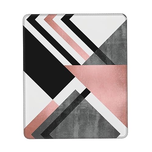 Abstraktes Dreieck Gestreiftes Drucken Mauspad, Gaming Mauspad Computer-Maus-Matten für Laptop, Maus, 10 * 12 Zoll Büro 25,9 * 22,5 cm von MyPiky