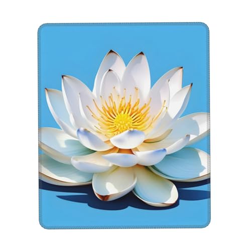 Asiatische Lotus Muster Druck Mauspad, Gaming Mauspad Computer Mauspads für Laptop Mousepad 25 * 30 cm Büro 20,9 * 22,5 cm von MyPiky
