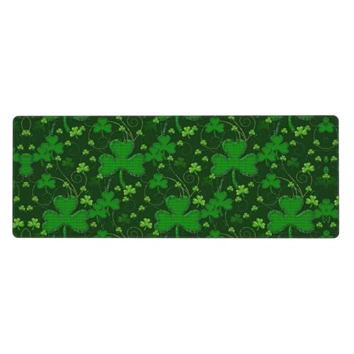 Background St. Patrick's Day Glitzer-Druck, erweitertes Gaming-Mauspad, großes Mauspad, Tastatur-Pad, Mauspad, Schreibtischunterlage, 80 x 30 cm, XL Background St. Patrick's Day Glitzer-Druck, erweitertes Gaming-Mauspad, großes Mauspad, Tastatur-Pad, Mauspad, Schreibtischunterlage, 80 x 30 cm, XL von MyPiky