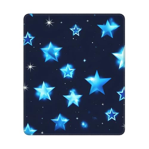 Blaue glänzende Sterne Druck Mauspad, Mauspad, rechteckiges Mauspad mit rutschfester Basis, Computergaming Mauspads, 25 * 30cm Blaue glänzende Sterne Druck Mauspad, Mauspad, rechteckiges Mauspad mit rutschfester Basis, Computergaming Mauspads, 25 * 30cm von MyPiky