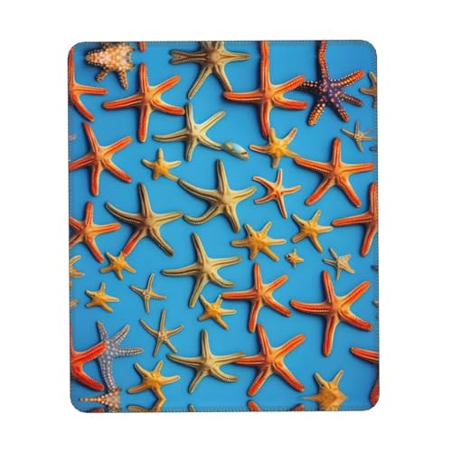 Blauer Hintergrund mit viel Seesterndruck Mauspad, Gaming Mauspad Computer-Maus-Matten für Laptop, Maus, 10 * 12 Zoll Büro 25,9 * 22,5 cm Blauer Hintergrund mit viel Seesterndruck Mauspad, Gaming Mauspad Computer-Maus-Matten für Laptop, Maus, 10 * 12 Zoll Büro 25,9 * 22,5 cm von MyPiky