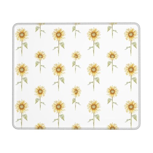 Blooming Sunflowe Print Mauspad, Rechteckiges Mauspad für Computer, rutschfeste Mauspad 25 * 30 cm 27,9 * 22,5 cm Blooming Sunflowe Print Mauspad, Rechteckiges Mauspad für Computer, rutschfeste Mauspad 25 * 30 cm 27,9 * 22,5 cm von MyPiky