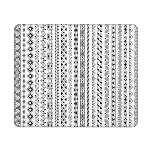 Boho Dreieck Streifen Druck Computer-Mauspad, Gaming Mauspad Rechteckige Maus, Mauspad für Schreibtisch-Laptop, 25 x 30 cm Boho Dreieck Streifen Druck Computer-Mauspad, Gaming Mauspad Rechteckige Maus, Mauspad für Schreibtisch-Laptop, 25 x 30 cm von MyPiky
