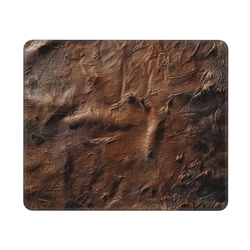 Braun Rindsleder Kunst Druck Computer Mauspad, Gaming Mauspad Rechteckige Maus, Mauspad für Schreibtisch Laptop, 25 * 30cm Braun Rindsleder Kunst Druck Computer Mauspad, Gaming Mauspad Rechteckige Maus, Mauspad für Schreibtisch Laptop, 25 * 30cm von MyPiky
