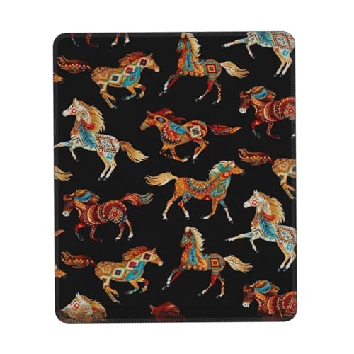 Braunes Mauspad mit Pferdedruck, Gaming Mauspad Computer-Maus-Matten für Laptop, Maus, 10 * 12 Zoll Büro 26,9 * 22,5 cm Braunes Mauspad mit Pferdedruck, Gaming Mauspad Computer-Maus-Matten für Laptop, Maus, 10 * 12 Zoll Büro 26,9 * 22,5 cm von MyPiky
