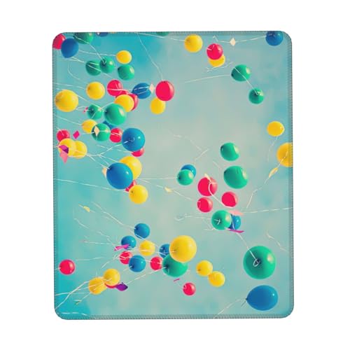 Bunte Luftballons Blau Himmel Druck Mauspad, Gaming Mauspad Computer Mauspads für Laptop Maus Maus 25 * 30 cm Büro 20,9 * 22,5 cm Bunte Luftballons Blau Himmel Druck Mauspad, Gaming Mauspad Computer Mauspads für Laptop Maus Maus 25 * 30 cm Büro 20,9 * 22,5 cm von MyPiky