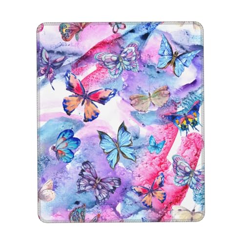 Bunte Mauspad Schmetterling Druck Gaming Mauspad Computer-Maus-Matten für Laptop, Maus, 10 * 12 Zoll Büro 26,9 * 22,5 cm Bunte Mauspad Schmetterling Druck Gaming Mauspad Computer-Maus-Matten für Laptop, Maus, 10 * 12 Zoll Büro 26,9 * 22,5 cm von MyPiky