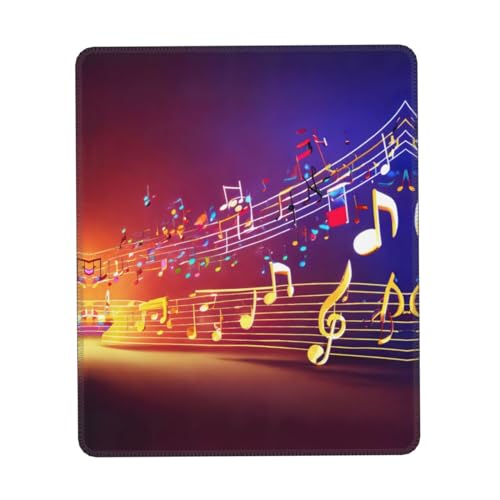 Bunte Musik Notes Print Mousepad, Gaming Mousepad, Computer Mousepads für Laptop Maus 10x12 Zoll Office 20,9x22,5 cm Bunte Musik Notes Print Mousepad, Gaming Mousepad, Computer Mousepads für Laptop Maus 10x12 Zoll Office 20,9x22,5 cm von MyPiky