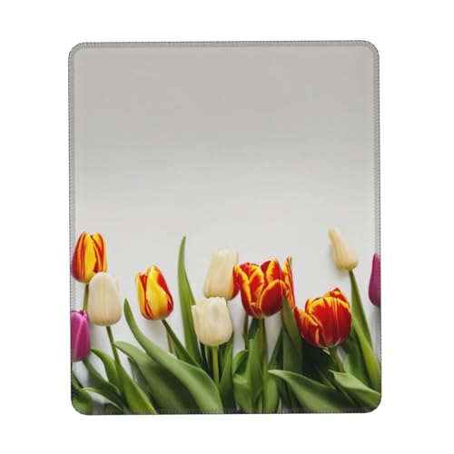 Bunte Tulpen Druck Mauspad, Gaming Mauspad Computer-Maus-Matten für Laptop, Maus, 10 * 12 Zoll Büro 27,9 * 22,5 cm Bunte Tulpen Druck Mauspad, Gaming Mauspad Computer-Maus-Matten für Laptop, Maus, 10 * 12 Zoll Büro 27,9 * 22,5 cm von MyPiky