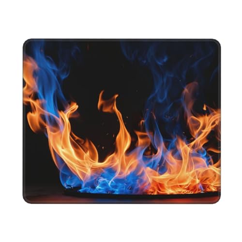 Computer-Mauspad Blauer Flammdruck Gaming Mauspad Rechteckige Maus Mauspad für Schreibtisch Laptop 25 * 30cm Computer-Mauspad Blauer Flammdruck Gaming Mauspad Rechteckige Maus Mauspad für Schreibtisch Laptop 25 * 30cm von MyPiky