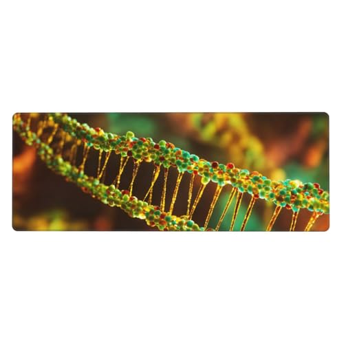 DNA-Mauspad, verlängertes Gaming-Mauspad, großes Mauspad, Tastatur-Pad, Schreibtischunterlage, 80 x 30 cm, XL DNA-Mauspad, verlängertes Gaming-Mauspad, großes Mauspad, Tastatur-Pad, Schreibtischunterlage, 80 x 30 cm, XL von MyPiky