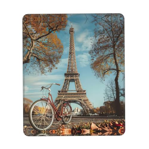Eiffelturm Fahrrad Druck Mauspad, Gaming Mauspad Computer Mauspads für Laptop Mousepad 25x30cm Büro 10x20cm Eiffelturm Fahrrad Druck Mauspad, Gaming Mauspad Computer Mauspads für Laptop Mousepad 25x30cm Büro 10x20cm von MyPiky