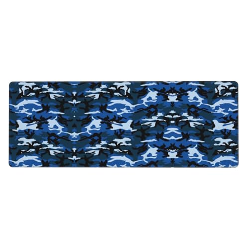 Erweitertes Gaming-Mauspad, großes Mauspad, Tastatur-Pad, Schreibtischunterlage, 80 x 30 cm, Blau Erweitertes Gaming-Mauspad, großes Mauspad, Tastatur-Pad, Schreibtischunterlage, 80 x 30 cm, Blau von MyPiky