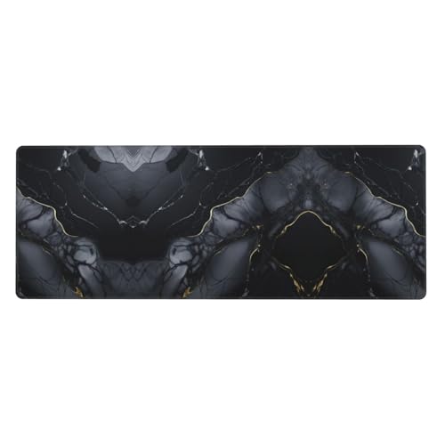 Erweitertes Gaming-Mauspad, großes Mauspad, Tastatur-Pad, Schreibtischunterlage, 80 x 30 cm, Schwarz Erweitertes Gaming-Mauspad, großes Mauspad, Tastatur-Pad, Schreibtischunterlage, 80 x 30 cm, Schwarz von MyPiky