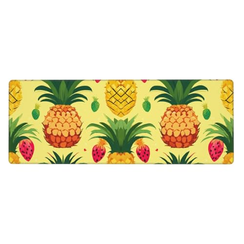Erweitertes Gaming-Mauspad mit Ananas-Druck, großes Mauspad, Tastatur-Pad, Schreibtischunterlage, 80 x 30 cm, XL Erweitertes Gaming-Mauspad mit Ananas-Druck, großes Mauspad, Tastatur-Pad, Schreibtischunterlage, 80 x 30 cm, XL von MyPiky