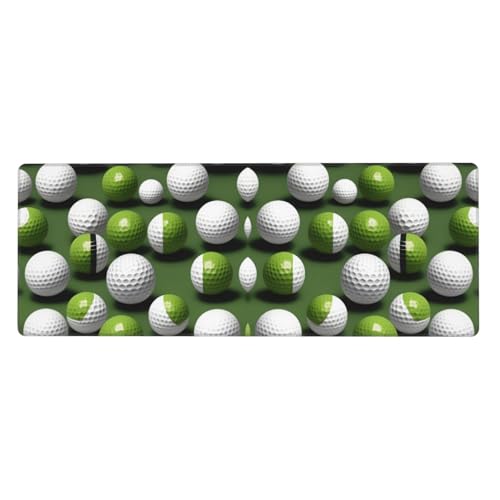 Erweitertes Gaming-Mauspad mit Golfball-Aufdruck, großes Mauspad, Tastatur-Pad, Schreibtischunterlage, 80 x 30 cm, XL Erweitertes Gaming-Mauspad mit Golfball-Aufdruck, großes Mauspad, Tastatur-Pad, Schreibtischunterlage, 80 x 30 cm, XL von MyPiky