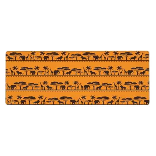 Erweitertes Gaming-Mauspad mit afrikanischen Tiermotiven, großes Mauspad, Tastatur-Pad, Schreibtischunterlage, 80 x 30 cm, XL Erweitertes Gaming-Mauspad mit afrikanischen Tiermotiven, großes Mauspad, Tastatur-Pad, Schreibtischunterlage, 80 x 30 cm, XL von MyPiky