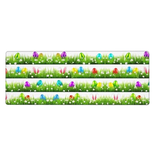 Erweitertes Gaming-Mauspad mit buntem Ostereier-Druck, großes Mauspad, Tastatur-Pad, Schreibtischunterlage, 80 x 30 cm, XL Erweitertes Gaming-Mauspad mit buntem Ostereier-Druck, großes Mauspad, Tastatur-Pad, Schreibtischunterlage, 80 x 30 cm, XL von MyPiky