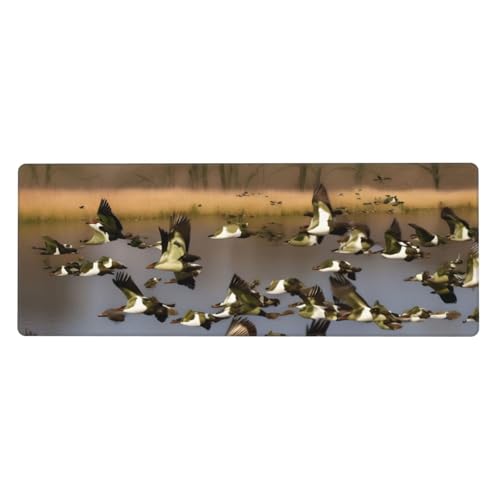 Erweitertes Gaming-Mauspad mit fliegenden Wildenten, großes Mauspad, Tastatur-Pad, Schreibtischunterlage, 80 x 30 cm, XL Erweitertes Gaming-Mauspad mit fliegenden Wildenten, großes Mauspad, Tastatur-Pad, Schreibtischunterlage, 80 x 30 cm, XL von MyPiky