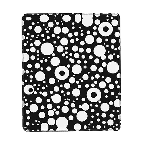 Gaming-Mauspad, Computer-Mauspad für Laptop, 25,4 x 30,5 cm, Schwarz und Weiß Gaming-Mauspad, Computer-Mauspad für Laptop, 25,4 x 30,5 cm, Schwarz und Weiß von MyPiky