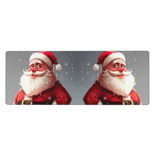 Gaming-Mauspad mit Cartoon-Weihnachtsmann-Druck, großes Mauspad, Tastatur-Pad, Schreibtischunterlage, 80 x 30 cm, XL Gaming-Mauspad mit Cartoon-Weihnachtsmann-Druck, großes Mauspad, Tastatur-Pad, Schreibtischunterlage, 80 x 30 cm, XL von MyPiky