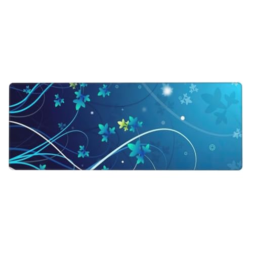 Gaming-Mauspad mit Mini-Blumen-Wirbel-Druck, großes Mauspad, Tastatur-Pad, Schreibtischunterlage, 80 x 30 cm, Größe XL Gaming-Mauspad mit Mini-Blumen-Wirbel-Druck, großes Mauspad, Tastatur-Pad, Schreibtischunterlage, 80 x 30 cm, Größe XL von MyPiky