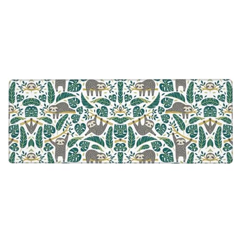 Großes Gaming-Mauspad mit bezauberndem Faultier-Druck, großes Mauspad, Tastatur-Pad, Schreibtischunterlage, 80 x 30 cm, XL Großes Gaming-Mauspad mit bezauberndem Faultier-Druck, großes Mauspad, Tastatur-Pad, Schreibtischunterlage, 80 x 30 cm, XL von MyPiky