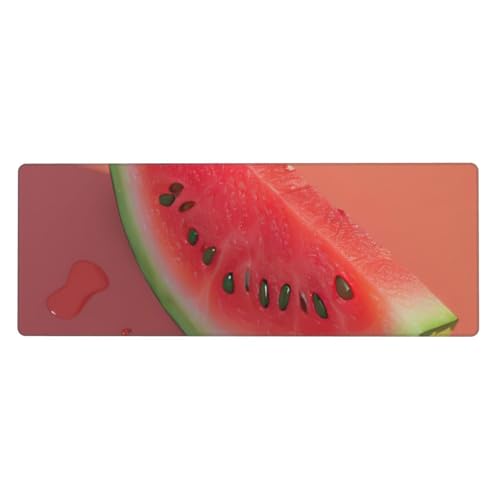 Großes Gaming-Mauspad mit rotem Wassermelonen-Druck, großes Mauspad, Tastatur-Pad, Schreibtischunterlage, 80 x 30 cm, XL Großes Gaming-Mauspad mit rotem Wassermelonen-Druck, großes Mauspad, Tastatur-Pad, Schreibtischunterlage, 80 x 30 cm, XL von MyPiky