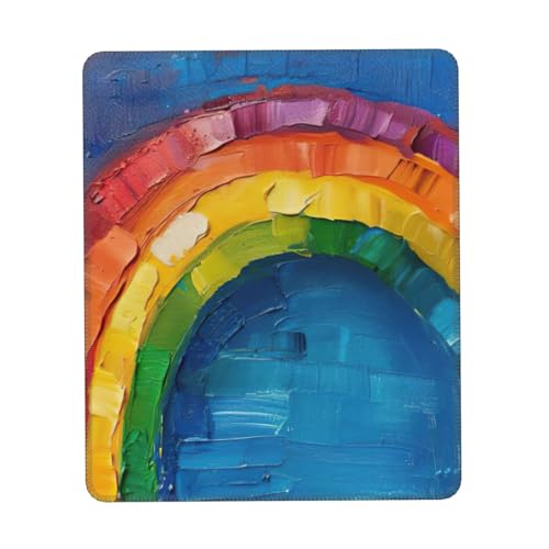 Kleines Mauspad Regenbogen Print Gaming Mauspad Computer-Maus-Matten für Laptop Maus, 10 * 12 Zoll Büro 25,9 * 22,5 cm Kleines Mauspad Regenbogen Print Gaming Mauspad Computer-Maus-Matten für Laptop Maus, 10 * 12 Zoll Büro 25,9 * 22,5 cm von MyPiky