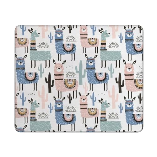 Llama Alpaca Cactus Print Computer Mousepad, Gaming Mousepad, Rechteckige Maus, Mauspad für Desktop-Laptop, 25 x 30 cm Llama Alpaca Cactus Print Computer Mousepad, Gaming Mousepad, Rechteckige Maus, Mauspad für Desktop-Laptop, 25 x 30 cm von MyPiky