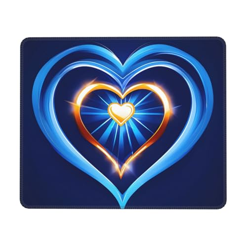 Mauspad, rechteckig, rutschfest, 25,4 x 30,5 cm, Himmelblau Mauspad, rechteckig, rutschfest, 25,4 x 30,5 cm, Himmelblau von MyPiky