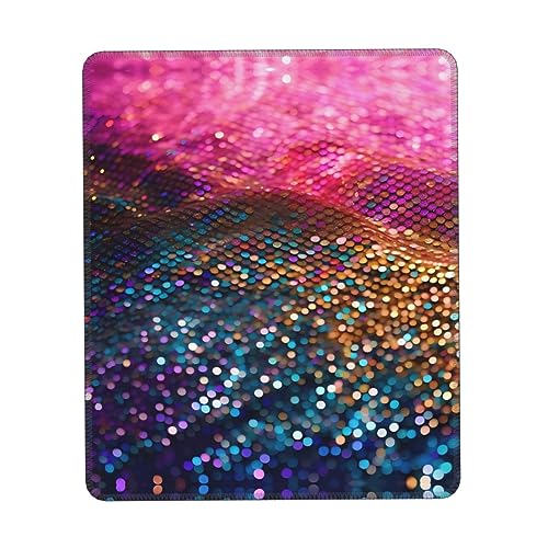 Mauspad Farbverlauf mit glitzerndem Druck Gaming Mauspad Computer-Mauspads für Laptop, Maus, 10 * 12 Zoll Büro 25,9 * 22,5 cm Mauspad Farbverlauf mit glitzerndem Druck Gaming Mauspad Computer-Mauspads für Laptop, Maus, 10 * 12 Zoll Büro 25,9 * 22,5 cm von MyPiky