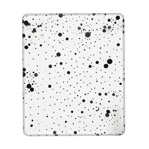 Mauspad Schwarz Weiß Punkten Druck Gaming Mauspad Computer Mousepad für Laptop Maus, 10 * 12 Zoll Büro 25,9 * 22,5 cm Mauspad Schwarz Weiß Punkten Druck Gaming Mauspad Computer Mousepad für Laptop Maus, 10 * 12 Zoll Büro 25,9 * 22,5 cm von MyPiky