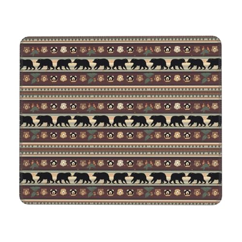 Mauspad mit Bärenmotiv, rechteckig, rutschfest, 25,4 x 30,5 cm, 20,4 x 24,1 cm Mauspad mit Bärenmotiv, rechteckig, rutschfest, 25,4 x 30,5 cm, 20,4 x 24,1 cm von MyPiky